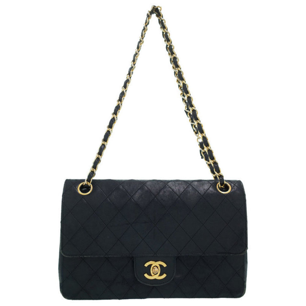 Chanel Matelasse Chain Shoulder Bag Black